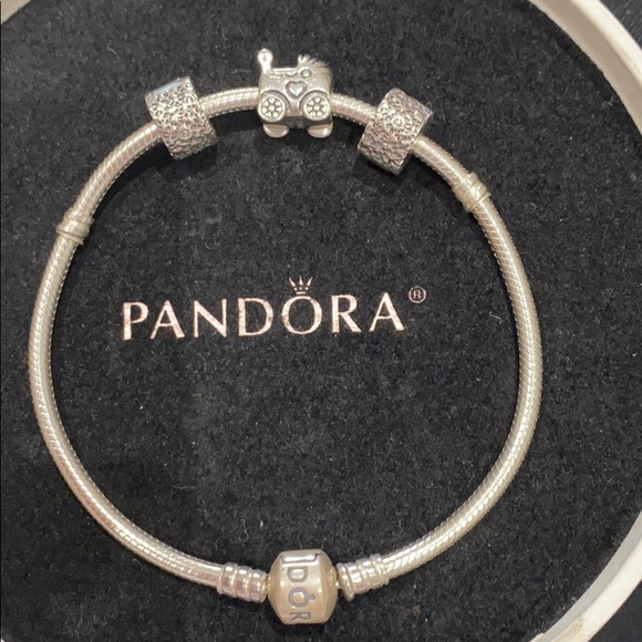 Bundle of Pandora Charms and bracelet - Picture 1 of 3